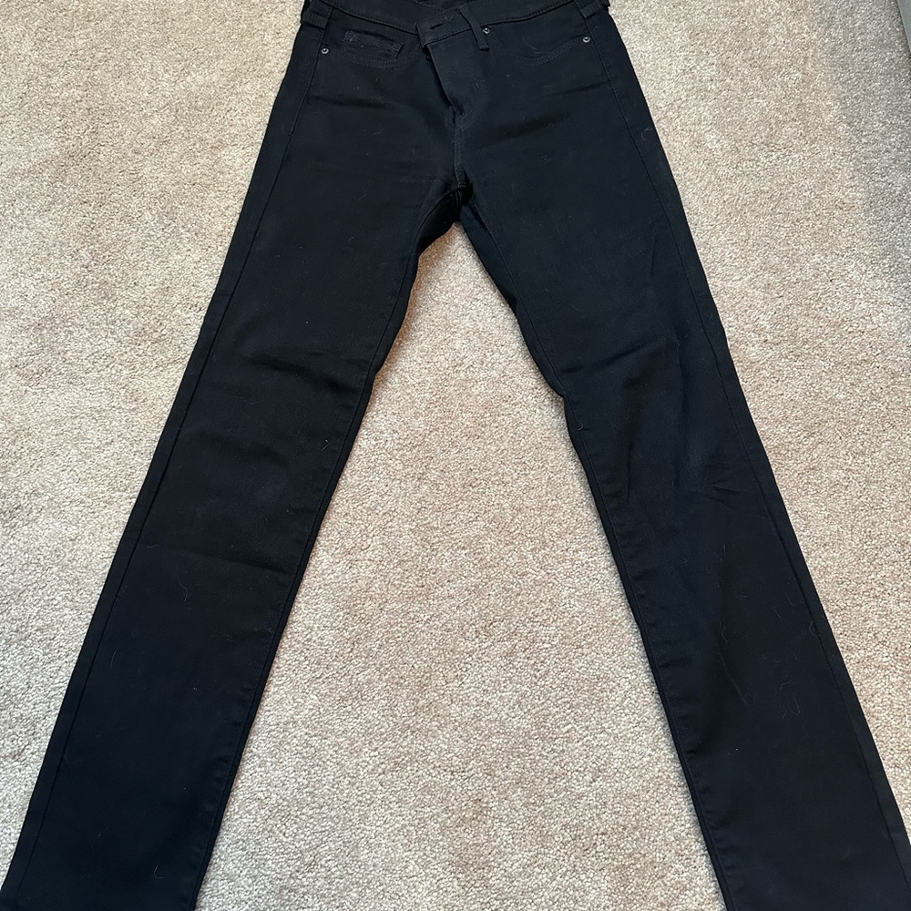 Levi's women Dark Black 312 shaping  Jeans